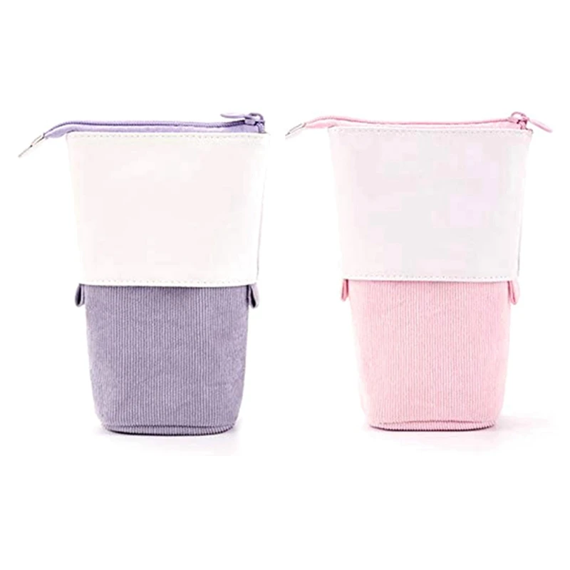 2X ANGOO Pencil Case, Vertical Transformer Bag Storage Bag, Pencil Case, Retractable Drop Down Pen Holder Purple & Pink
2X ANGOO Pencil Case, Vertical Transformer Bag Storage Bag, Pencil Case, Retractable Drop Down Pen Holder Purple & Pink