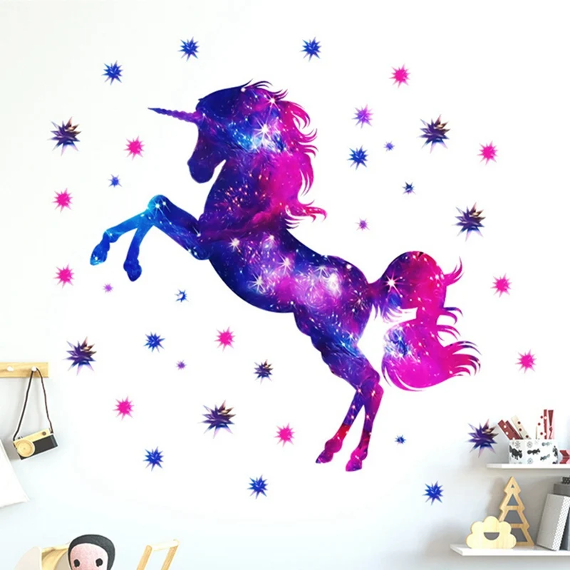 35*60cm Fantasy Unicorn Wall Stickers Living Room Bedroom Kids Room Decoration Wall Stickers Cartoon Animal Poster Home Decor 
35*60cm Fantasy Unicorn Wall Stickers Living Room Bedroom Kids Room Decoration Wall Stickers Cartoon Animal Poster Home Decor