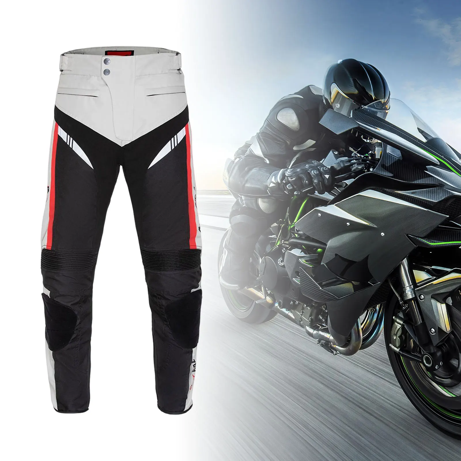 Motorcycle Pants Warm Wear with Reflective Strip Racing Overpants for 4 Season Wear Motorbike Riding Motocross Dirt Bike Cycling
Motorcycle Pants Warm Wear with Reflective Strip Racing Overpants for 4 Season Wear Motorbike Riding Motocross Dirt Bike Cycling