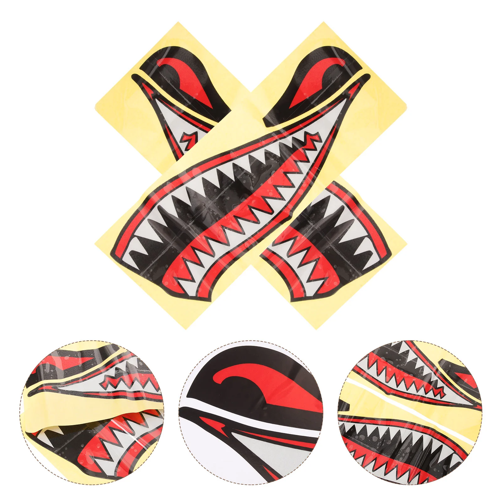 2Pcs Shark Sticker Car Decoration Self-Adhesive Shark Mouth Decal for Vehicles Car Truck
2Pcs Shark Sticker Car Decoration Self-Adhesive Shark Mouth Decal for Vehicles Car Truck