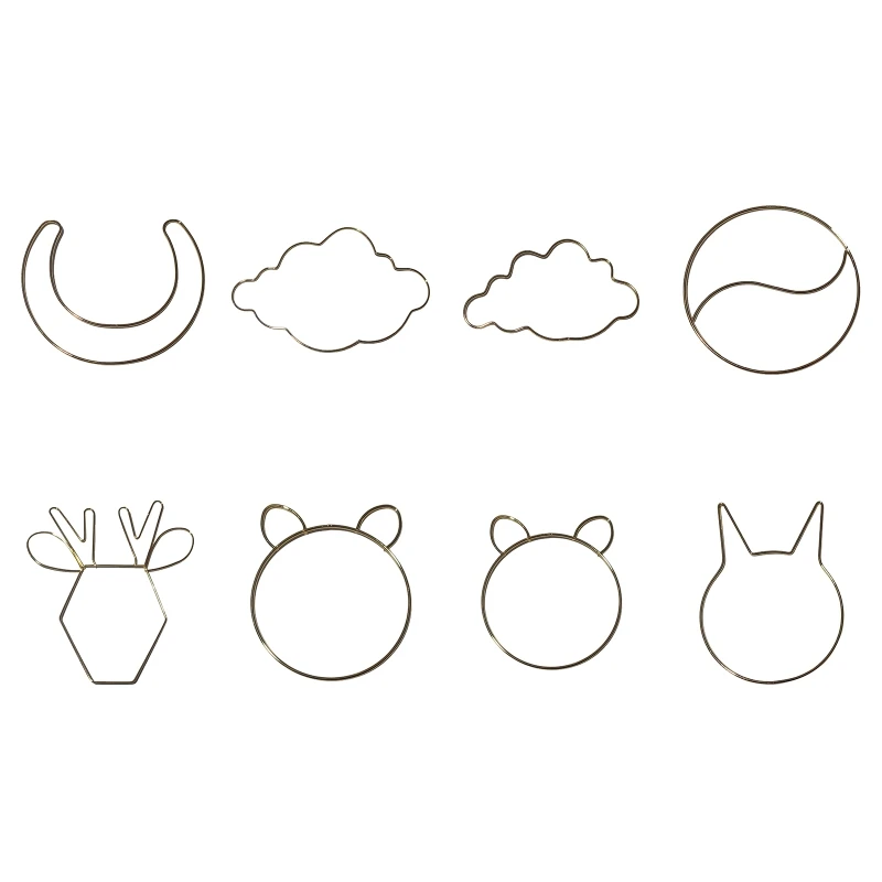 Dream Catcher Metal Hoops Irregular Cloud Elk Cat Animal Shaped Macrame Craft Iron Rings DIY Wind Chime Hanging Decor 
Dream Catcher Metal Hoops Irregular Cloud Elk Cat Animal Shaped Macrame Craft Iron Rings DIY Wind Chime Hanging Decor