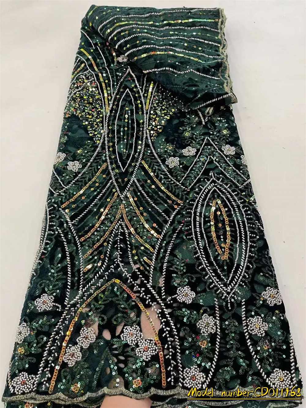 2023 African Flocking Velvet Lace Fabric Sequins Green French Tulle Groom Laces Fabric For Nigerian Wedding Party Sewing CD0119
2023 African Flocking Velvet Lace Fabric Sequins Green French Tulle Groom Laces Fabric For Nigerian Wedding Party Sewing CD0119