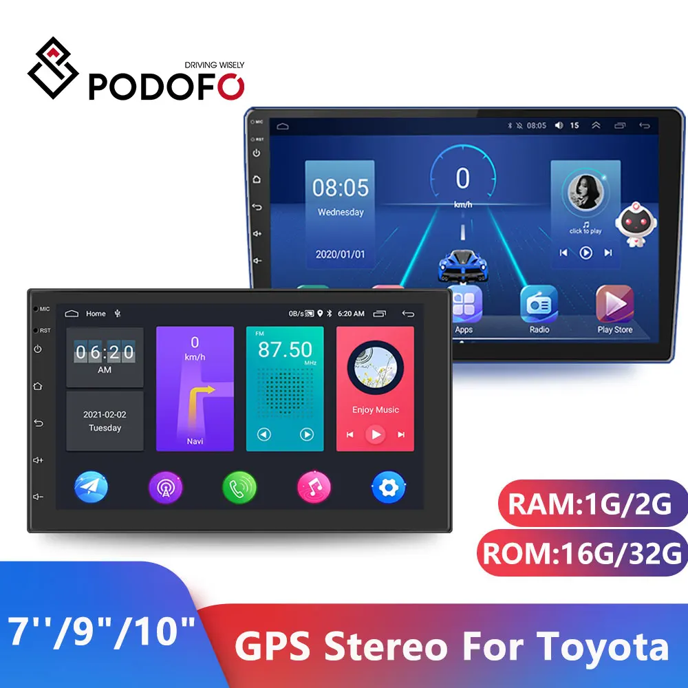 Автомагнитола Podofo, мультимедийный плеер на Android, с 7 "/9"/10 "GPS, для Toyota, Volkswagen, Hyundai, Nissan, киа, Renault, Lada, типоразмер 2DIN
Автомагнитола Podofo, мультимедийный плеер на Android, с 7 "/9"/10 "GPS, для Toyota, Volkswagen, Hyundai, Nissan, киа, Renault, Lada, типоразмер 2DIN