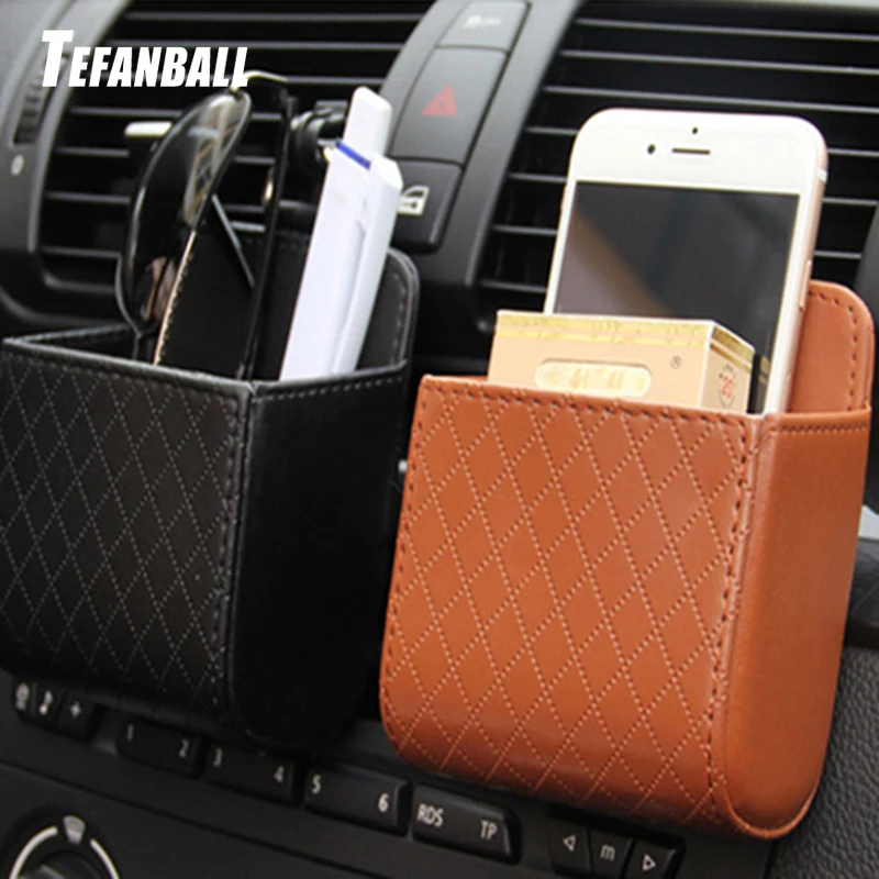 Auto Vent Outlet Trash Box PU Leather Car Mobile Phone Holder Storage Bag Organizer Automobile Hanging Box With hook For BMW
Auto Vent Outlet Trash Box PU Leather Car Mobile Phone Holder Storage Bag Organizer Automobile Hanging Box With hook For BMW