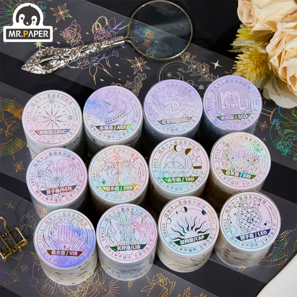 Material Decorative Paper 12 Account Style Stationery Tape 200cm/roll Constellations Mr. 12 Tape Hand Creative Butterfly
Material Decorative Paper 12 Account Style Stationery Tape 200cm/roll Constellations Mr. 12 Tape Hand Creative Butterfly