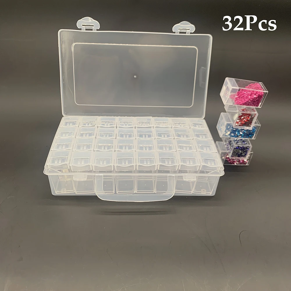 32/40/60 Square Jar Multipurpose Transparent Diamond Painting Accessories Storage Box Container for Beads Organizer Boxes
32/40/60 Square Jar Multipurpose Transparent Diamond Painting Accessories Storage Box Container for Beads Organizer Boxes