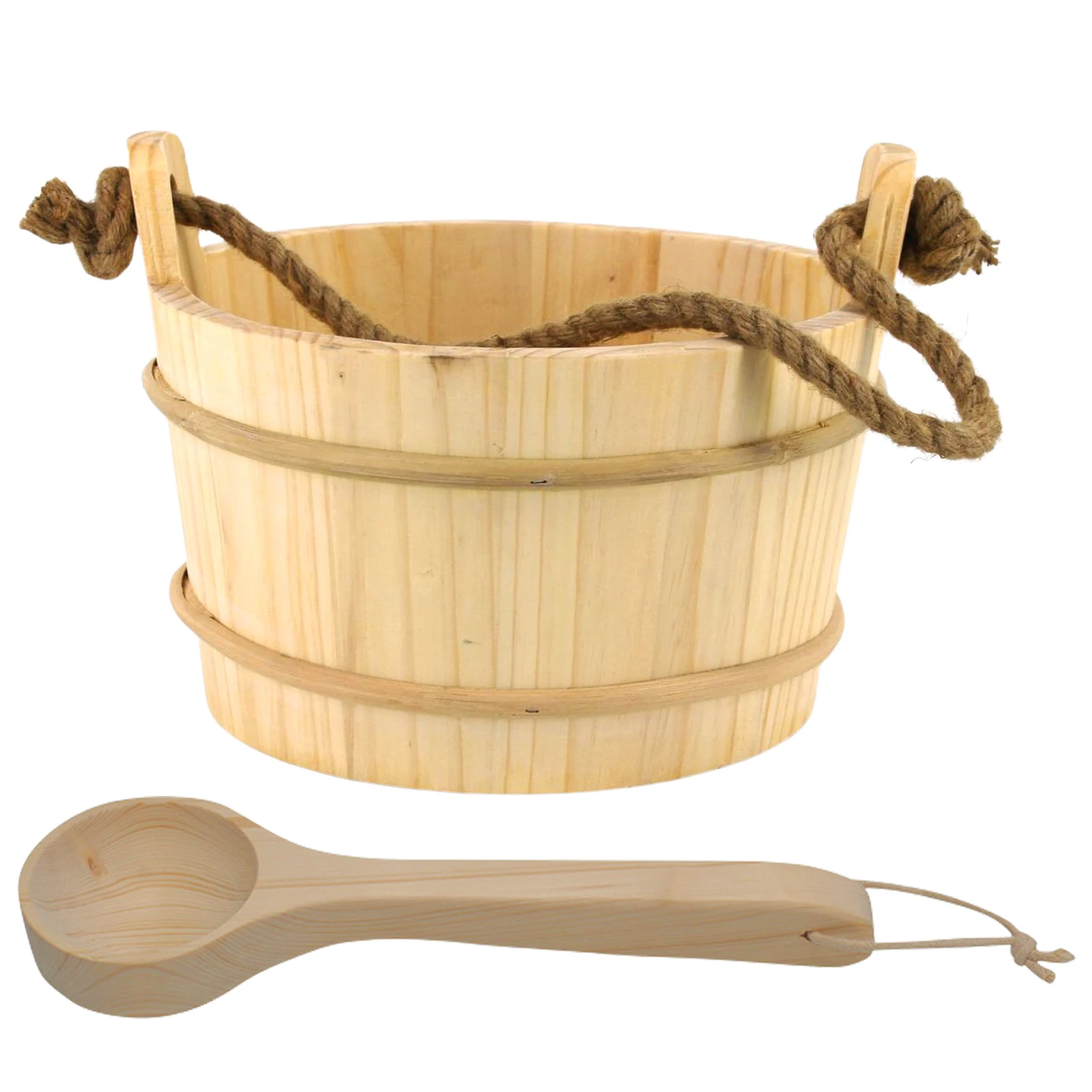Sauna Bucket Kit Barrel Sauna Kit Wood Sauna Bucket With Handle Hot Tub Accessories 6L Wood Bucket Extended Rope Handle
Sauna Bucket Kit Barrel Sauna Kit Wood Sauna Bucket With Handle Hot Tub Accessories 6L Wood Bucket Extended Rope Handle