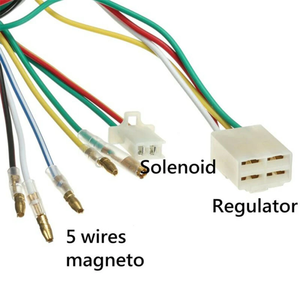 Electric Wiring Harness For Chinese ATV UTV Quad 4 Wheeler 50/70/90/110cc/125cc Made With 18 Gauge Wire, High Efficient Copper
Electric Wiring Harness For Chinese ATV UTV Quad 4 Wheeler 50/70/90/110cc/125cc Made With 18 Gauge Wire, High Efficient Copper