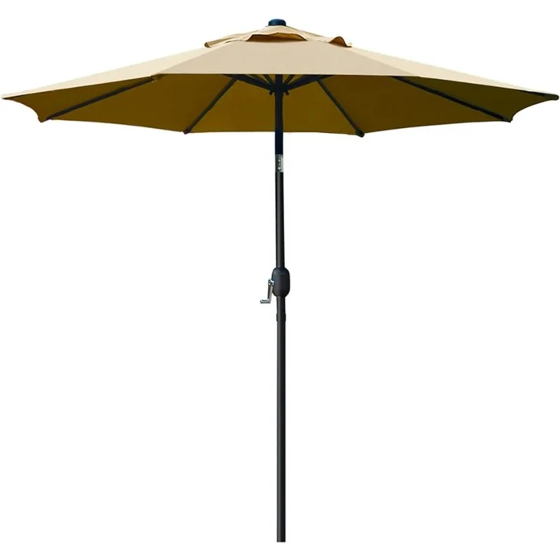 

Зонт для внутреннего дворика, внешний Фотофон с 8 прочными ребрами (загар), 9 дюймов