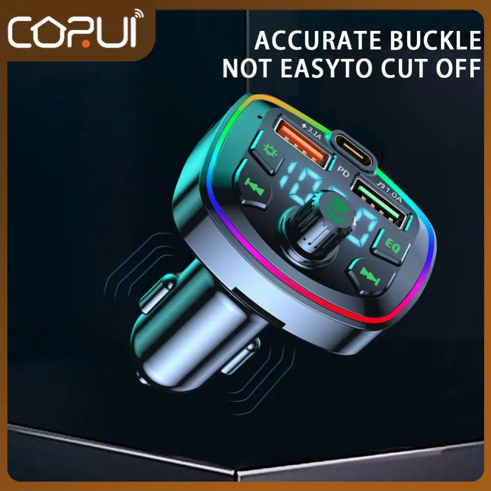 Fast Charging Cigarette Lighter Pd 18w Type-c Fm Transmitter Dual Usb Mp3 Music Player Hands-free Car Accessories Lossless Music
Fast Charging Cigarette Lighter Pd 18w Type-c Fm Transmitter Dual Usb Mp3 Music Player Hands-free Car Accessories Lossless Music