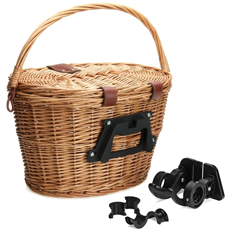 With Cover Vintage Rattan Bicycle Baskets Bicycle E-Bike Baskets Bike Scooter Basket Kids Bike Cart Handbag Storage Bag
With Cover Vintage Rattan Bicycle Baskets Bicycle E-Bike Baskets Bike Scooter Basket Kids Bike Cart Handbag Storage Bag