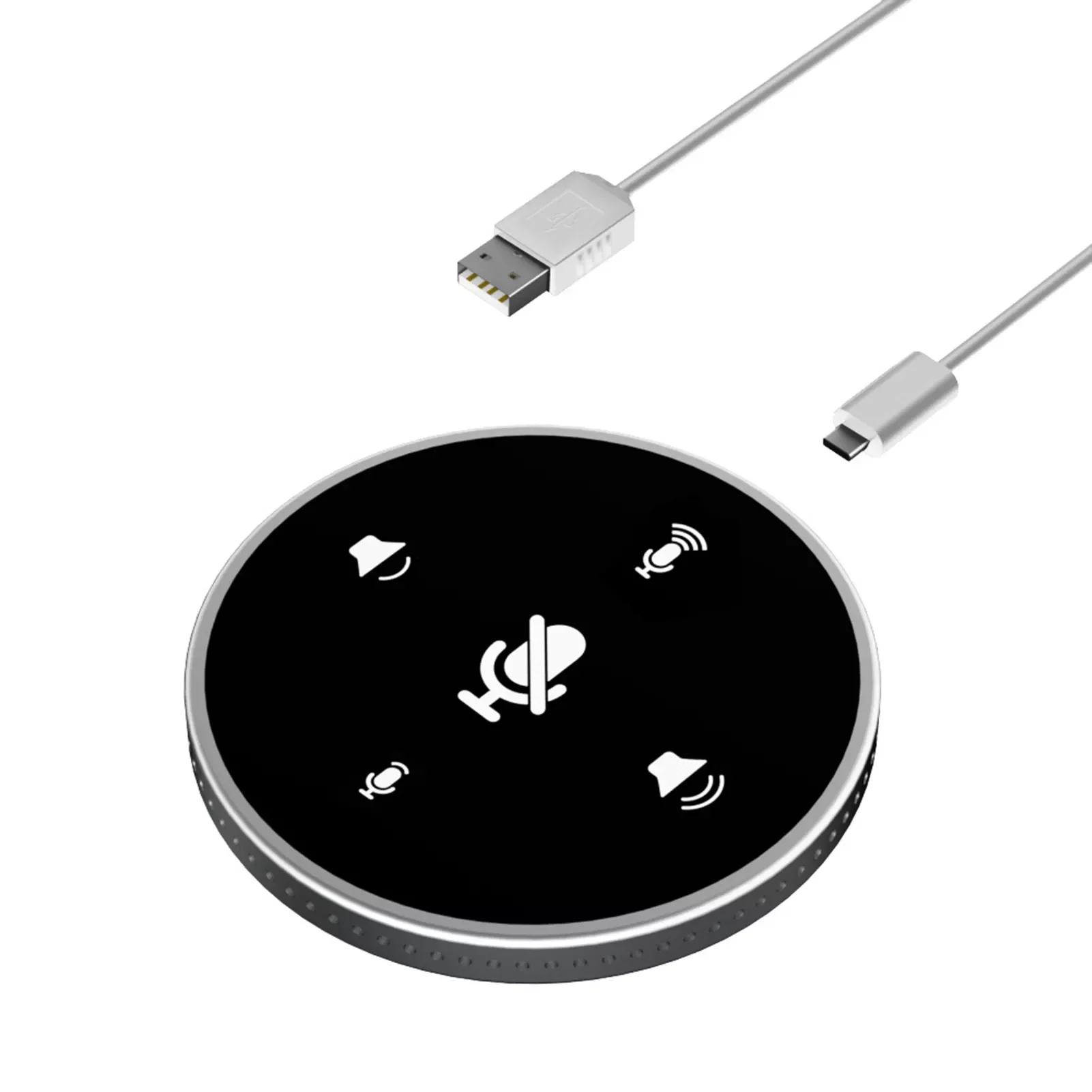 Desktop USB Conference Speakerphone Microphone Built-in Speaker 360° Omnidirectional PC Computer Condenser Mic for PC Laptop
Desktop USB Conference Speakerphone Microphone Built-in Speaker 360° Omnidirectional PC Computer Condenser Mic for PC Laptop