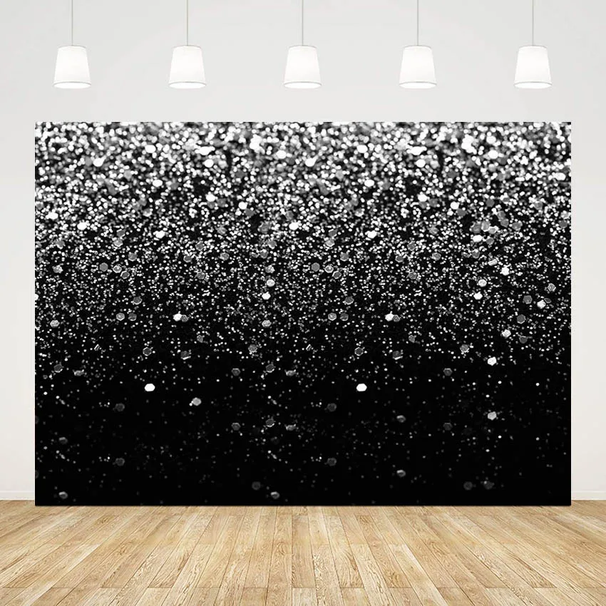 Mehofond Black and Silver Birthday Poster Baby Backdrop Glitter Bokeh Shiny Dot Photography Backdrop For Photo Studio Photocall
Mehofond Black and Silver Birthday Poster Baby Backdrop Glitter Bokeh Shiny Dot Photography Backdrop For Photo Studio Photocall