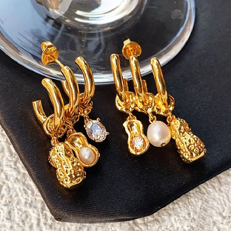 Vintage Geometric Multilayer Pearl Earrings Diamond Peanut C Shape Pendant Fashion Women Girls Accessories Jewelry Gift New
Vintage Geometric Multilayer Pearl Earrings Diamond Peanut C Shape Pendant Fashion Women Girls Accessories Jewelry Gift New