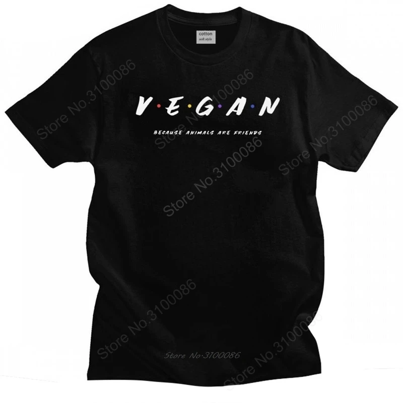 Cool Vegan Because Animals Are Friends T Shirt Men Streetwear Short-Sleeve Veganism Casual Tshirt 100% Cotton Fashion Tee Gift
Cool Vegan Because Animals Are Friends T Shirt Men Streetwear Short-Sleeve Veganism Casual Tshirt 100% Cotton Fashion Tee Gift