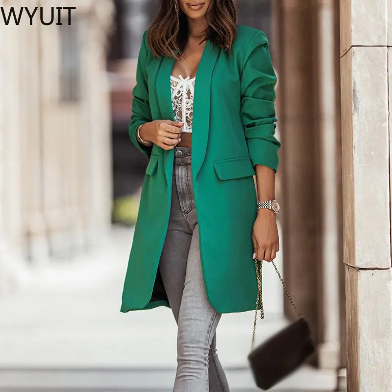 Spring Commuter Solid Casual Suit Coat Fashion Office Lady Lapel Long Cardigan Tops 2023 Autumn Elegant Long Sleeve Women Blazer
Spring Commuter Solid Casual Suit Coat Fashion Office Lady Lapel Long Cardigan Tops 2023 Autumn Elegant Long Sleeve Women Blazer