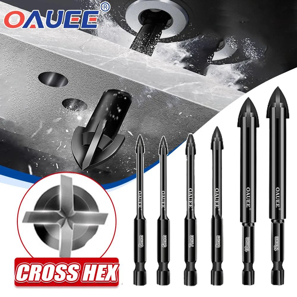 OAUEE 1/3/5PCS Cross Hex Tile Bits Glass Concrete Hole Opener Efficient Universal Non-slip Electric Screwdriver for Bits Tool
OAUEE 1/3/5PCS Cross Hex Tile Bits Glass Concrete Hole Opener Efficient Universal Non-slip Electric Screwdriver for Bits Tool