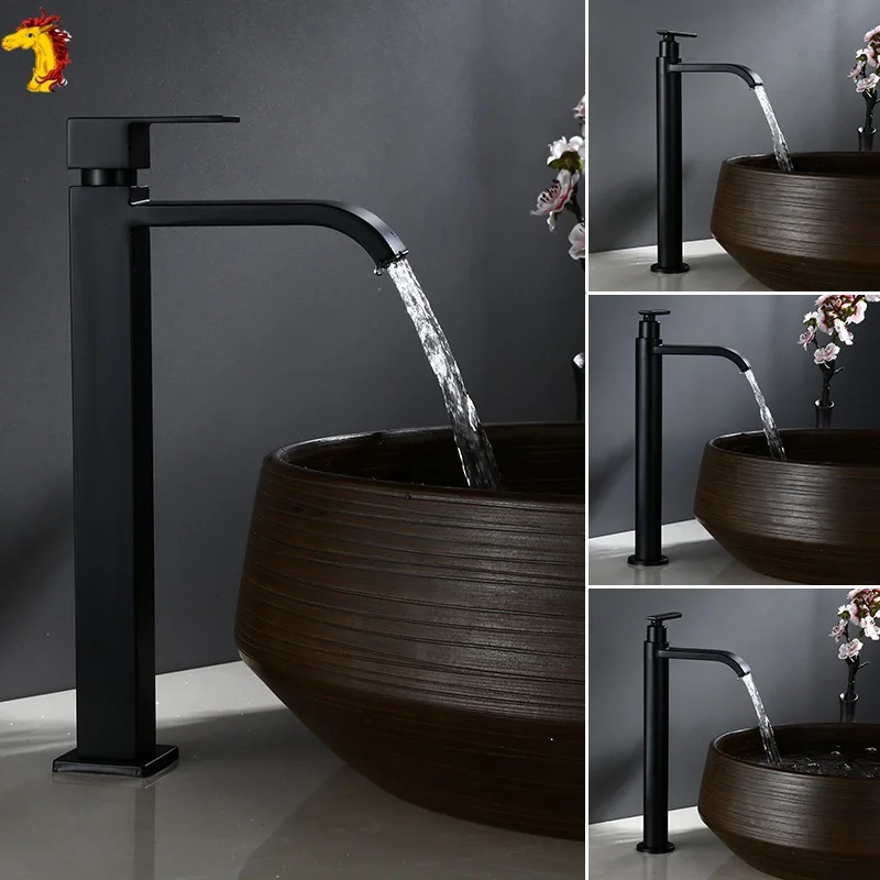 049HOME Bathroom Basin Faucet Stainless Steel Tall Sink Lavatory Vessel Tap Only Cold Water Taps Black Classic Waterfall Spout
049HOME Bathroom Basin Faucet Stainless Steel Tall Sink Lavatory Vessel Tap Only Cold Water Taps Black Classic Waterfall Spout