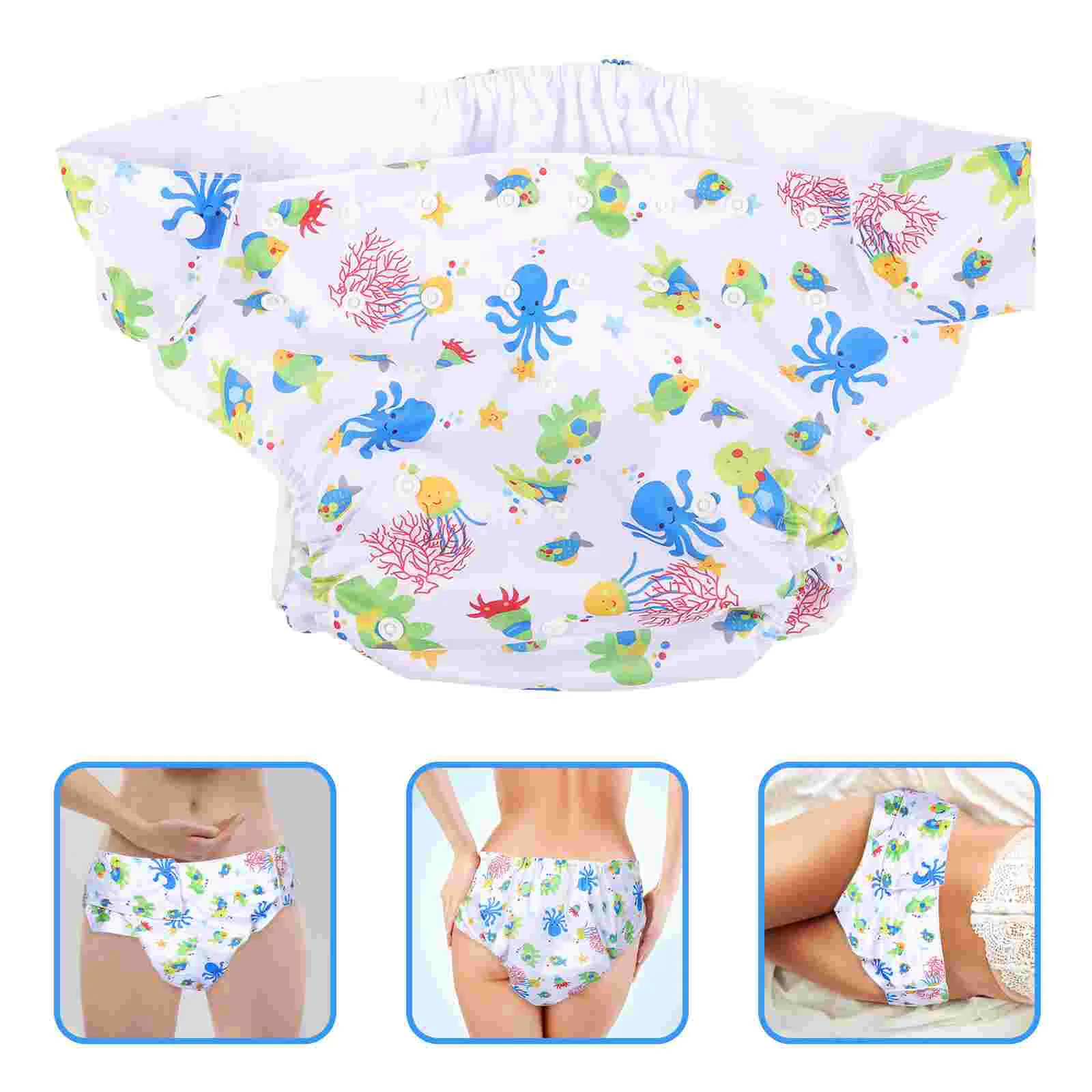 

Adult Baby Diaper Washable Diapers Nappies Nursing Supplies Inserts Overnight Cloth Reusable Man