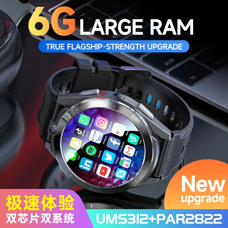 NOW4G Netcom Round Screen Men Women 6+128G Smart Watch Android OS Download App Game Video SIM Call HeartRate Camera For Xiaomi
NOW4G Netcom Round Screen Men Women 6+128G Smart Watch Android OS Download App Game Video SIM Call HeartRate Camera For Xiaomi