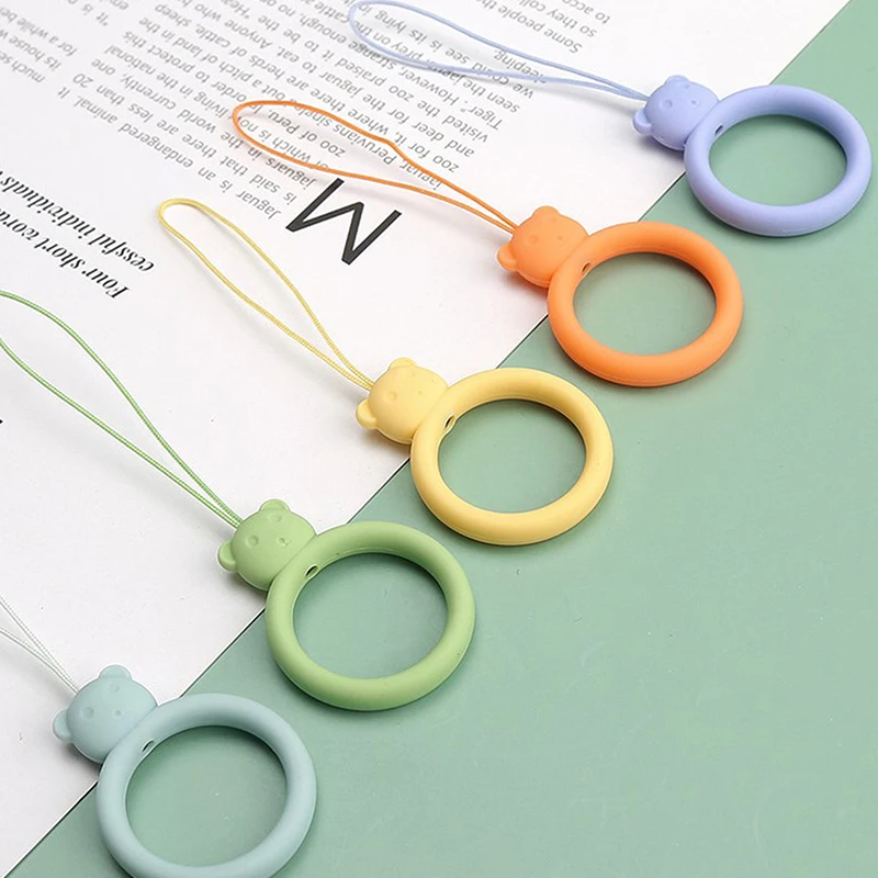 Cartoon Bear Mobile Phone Ring Anti-lost Universal Mobile Phone Short Lanyard Silicone Pendant Ring Band
Cartoon Bear Mobile Phone Ring Anti-lost Universal Mobile Phone Short Lanyard Silicone Pendant Ring Band