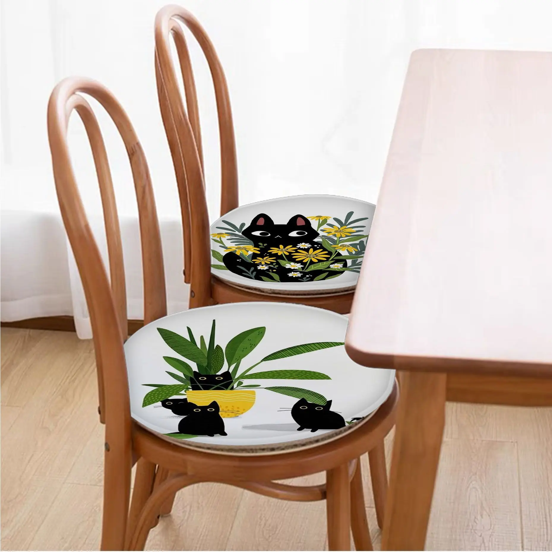 Cartoon Black Cat And Plants Modern Minimalist Style Seat Pad Household Cushion Soft Plush Chair Mat Office Bar Stool Seat Mat
Cartoon Black Cat And Plants Modern Minimalist Style Seat Pad Household Cushion Soft Plush Chair Mat Office Bar Stool Seat Mat