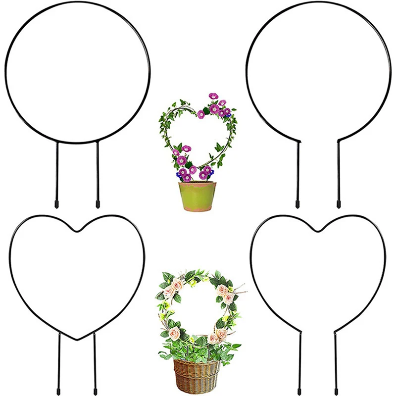 Iron Plant Support Stake Stand Heart-shaped Round Vine Climbing Trellis Support Frame Garden Decor Closed/Open Edge Black White
Iron Plant Support Stake Stand Heart-shaped Round Vine Climbing Trellis Support Frame Garden Decor Closed/Open Edge Black White