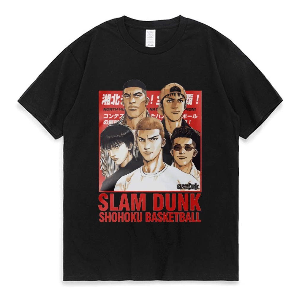 Vintage Anime Slam Dunk T-shirt Hip-hop Men T Shirt Harajuku Manga Short-sleev Tops Men's Women Clothing 100% Cotton T-shirts
Vintage Anime Slam Dunk T-shirt Hip-hop Men T Shirt Harajuku Manga Short-sleev Tops Men's Women Clothing 100% Cotton T-shirts