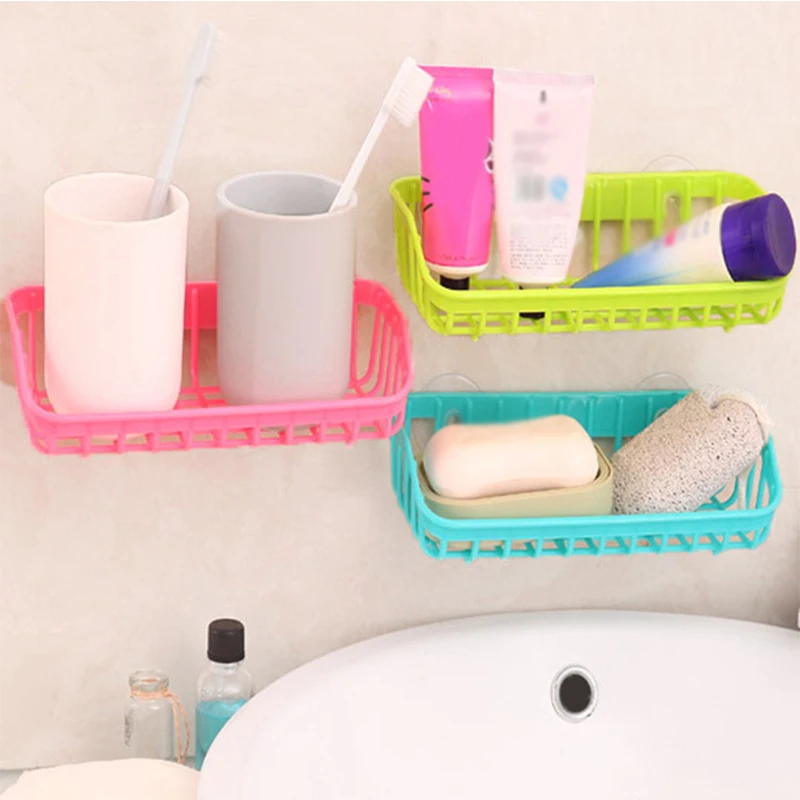 Kitchen Bathroom Rack Sink Storage Rack Double Suction Cup Rack Five-color Drain Racks Sponge Shelf Storage Basket to Save Space
Kitchen Bathroom Rack Sink Storage Rack Double Suction Cup Rack Five-color Drain Racks Sponge Shelf Storage Basket to Save Space