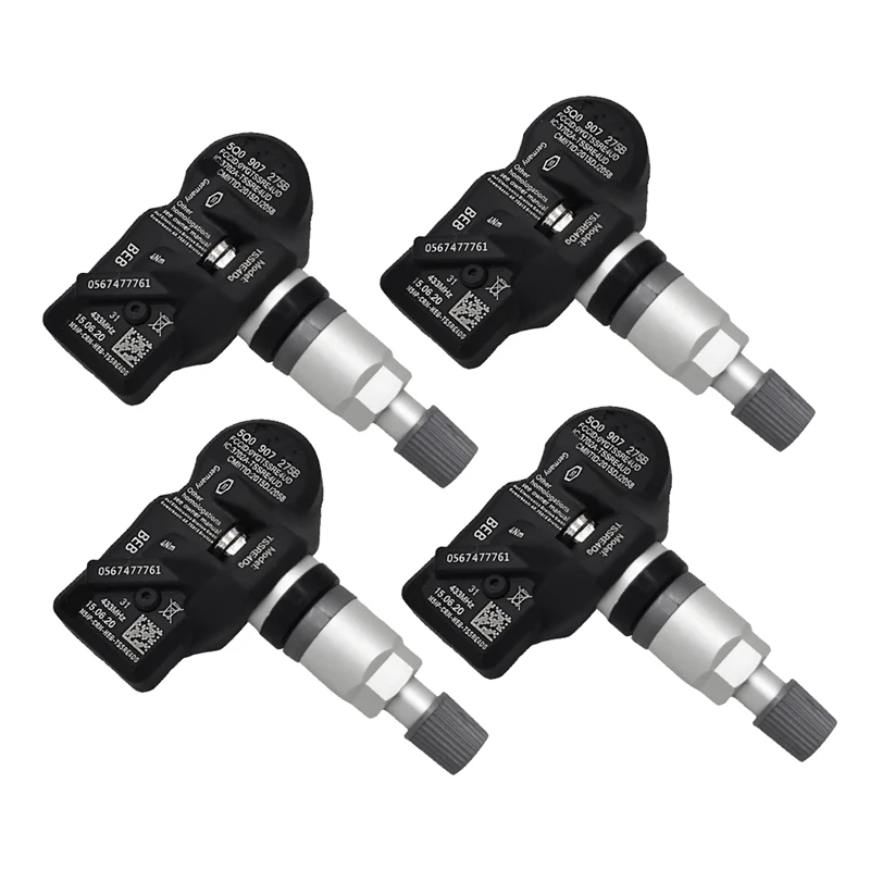 4Pcs Tire Pressure Sensor Monitoring System TPMS Sensors 5Q0907275B For Arteon Jetta Touareg Phideon - RS3 433MHZ
4Pcs Tire Pressure Sensor Monitoring System TPMS Sensors 5Q0907275B For Arteon Jetta Touareg Phideon - RS3 433MHZ