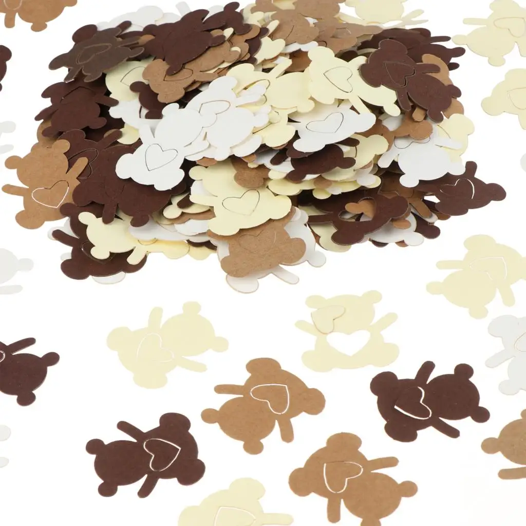 450pcs/set Cream Brown Teddy Bear Baby Shower Table Confetti Party Decoration Girls Boys Show Decoration 
450pcs/set Cream Brown Teddy Bear Baby Shower Table Confetti Party Decoration Girls Boys Show Decoration