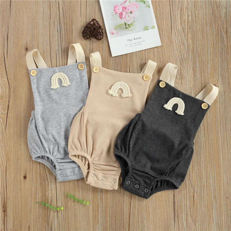 Baby Boys Romper Summer Newborn Baby Girls Sleeveless Rainbow Print Knitted Rompers Suspender Jumpsuits Kids Outfits
Baby Boys Romper Summer Newborn Baby Girls Sleeveless Rainbow Print Knitted Rompers Suspender Jumpsuits Kids Outfits