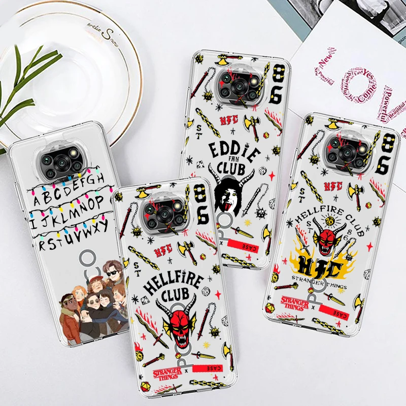 Transparent Cover Luxury Stranger Things Cool Phone Case For Xiaomi Mi Poco X4 X3 NFC F4 F3 GT M4 M3 M2 X2 F2 Pro C3 C40 C3 5G
Transparent Cover Luxury Stranger Things Cool Phone Case For Xiaomi Mi Poco X4 X3 NFC F4 F3 GT M4 M3 M2 X2 F2 Pro C3 C40 C3 5G