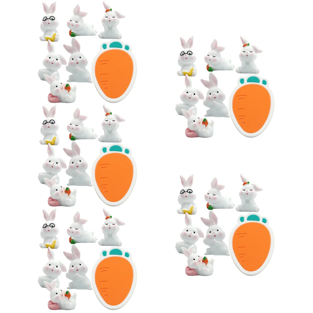 5 Sets Rabbit Miniature Figurines DIY Easter Resin Bunny Miniature Figurines Rabbit Ornaments
5 Sets Rabbit Miniature Figurines DIY Easter Resin Bunny Miniature Figurines Rabbit Ornaments