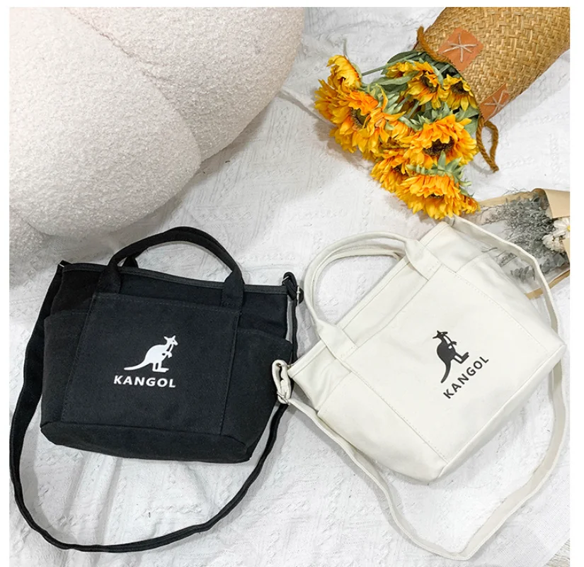 

KANGOL Designer Bag Casual Foldable Corduroy Shopping Bag High Quality Eco Friendly Reusable Handbag Lightweight Shoulder Bags