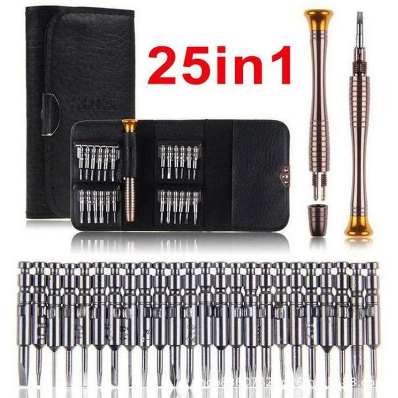 Precision Torx Screwdriver 25 in 1 Bits For Screwdriver Repair Tools Set for iPhone Laptop Cellphone Electronics Hand Tool
Precision Torx Screwdriver 25 in 1 Bits For Screwdriver Repair Tools Set for iPhone Laptop Cellphone Electronics Hand Tool