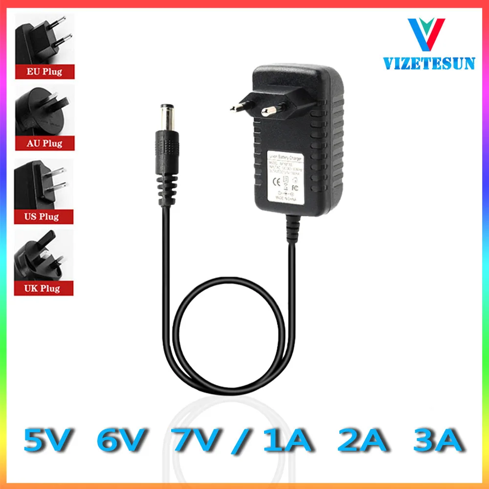 DC 5V 6V 7V 1A 2A 3A адаптер питания Трансформатор зарядное устройство
DC 5V 6V 7V 1A 2A 3A адаптер питания Трансформатор зарядное устройство