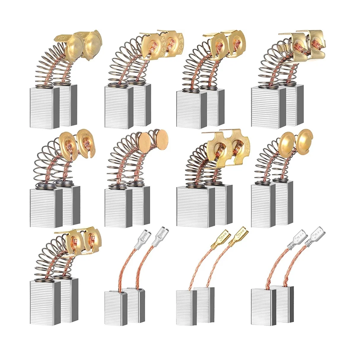 24 Pcs Electric Motor Brushes Carbon Brushes Replacement Part for Repair 12 Different Sizes 
24 Pcs Electric Motor Brushes Carbon Brushes Replacement Part for Repair 12 Different Sizes