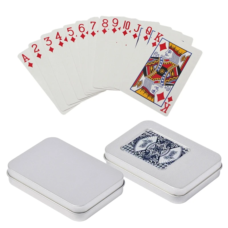 1 Pc Rectangle Metal Card Box Playing Cards Container Jewelry Keys Coins Storage Case Packing Poker Game Empty Storage Box 
1 Pc Rectangle Metal Card Box Playing Cards Container Jewelry Keys Coins Storage Case Packing Poker Game Empty Storage Box