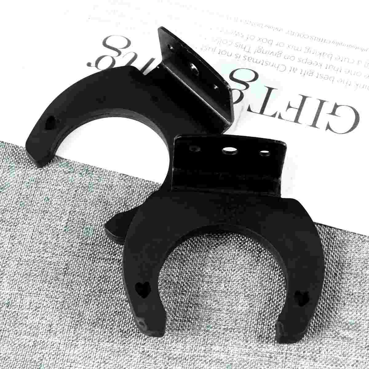 2 PCS Microphone Wall Hangers Rack Wall Mount Hook Holder Rack Bracket (Black) 
2 PCS Microphone Wall Hangers Rack Wall Mount Hook Holder Rack Bracket (Black)