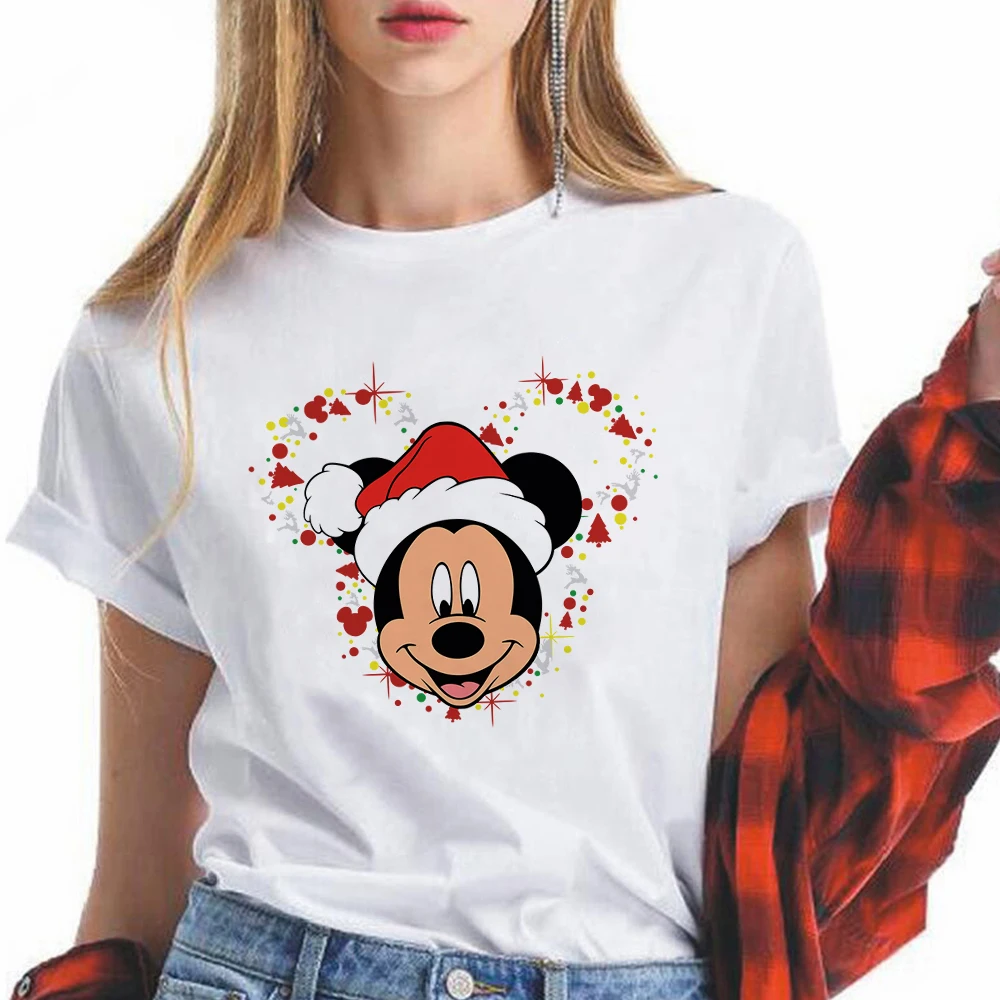 Disney Mickey Mouses Christmas Clothes Holly Jolly Women T-shirts Kawaii Harajuku Fashion Xmas Vibes Blouses Short Sleeve
Disney Mickey Mouses Christmas Clothes Holly Jolly Women T-shirts Kawaii Harajuku Fashion Xmas Vibes Blouses Short Sleeve
