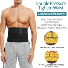 Fitness Belly Belt Waist Slimming Shapewear Corset Trimmer Men Male Wrap Band Reducer Bandage Shaper Trainer Abdomen Body