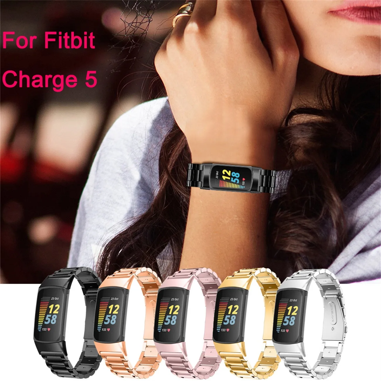 Ремешок для смарт-часов Fitbit Charge 5, сменный Браслет для часов, металлический ремешок из нержавеющей стали, модный ремешок для часов
Ремешок для смарт-часов Fitbit Charge 5, сменный Браслет для часов, металлический ремешок из нержавеющей стали, модный ремешок для часов