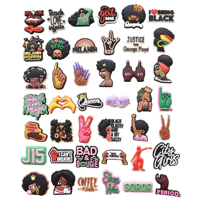 Cartoon Girls Gesture Shoe Buckle Phrase Croc Charms Single Sale Wholesale DIY Funny PVC Accessories Sneakers Decoration Gifts
Cartoon Girls Gesture Shoe Buckle Phrase Croc Charms Single Sale Wholesale DIY Funny PVC Accessories Sneakers Decoration Gifts