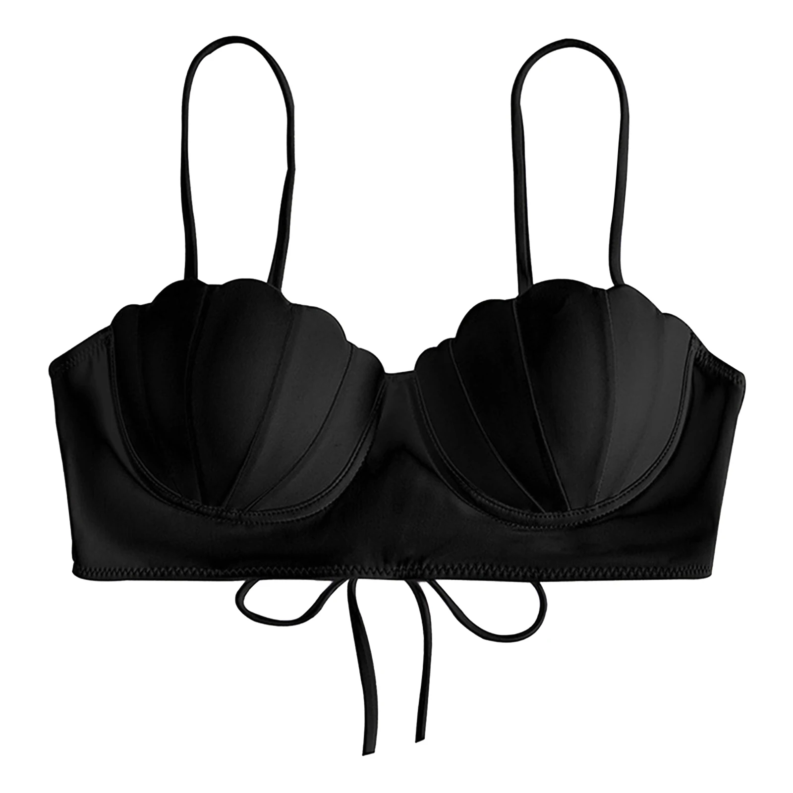 Womens Seashell Shaped Underwired Mermaid Cosplay Lingerie Padded Bra Adjustable Straps Camisole Lace-up Bikini Tops Swimwear
Womens Seashell Shaped Underwired Mermaid Cosplay Lingerie Padded Bra Adjustable Straps Camisole Lace-up Bikini Tops Swimwear