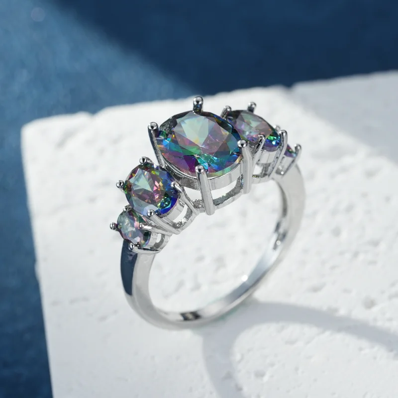 Luxurious Mystery Stone Ring Silver Plated Rainbow Fashion Jewelry Ring for Jewelry Fashion Woman Ring Gift
Luxurious Mystery Stone Ring Silver Plated Rainbow Fashion Jewelry Ring for Jewelry Fashion Woman Ring Gift
