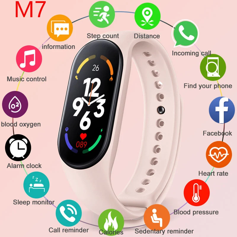 M7 Silicone Bracelet Smart Watch Sport Watches LED Electronic Wrist Watch Waterproof Digital Wristwatch Clock PK Y68 D20 M6 M5
M7 Silicone Bracelet Smart Watch Sport Watches LED Electronic Wrist Watch Waterproof Digital Wristwatch Clock PK Y68 D20 M6 M5