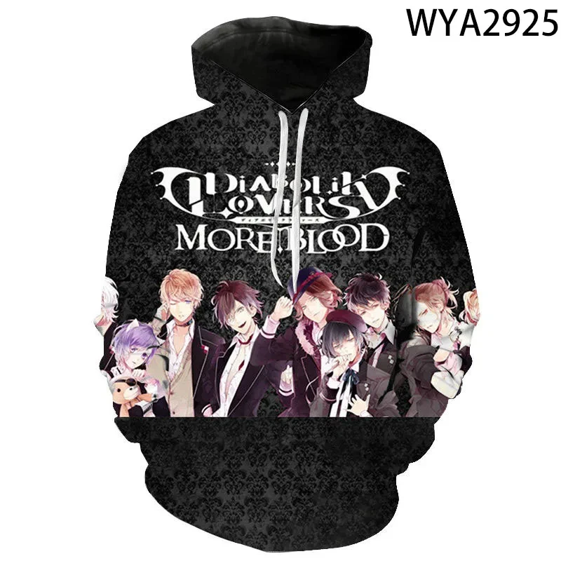New Diabolik Lovers Hoodies Sakamaki Kanato Ayato Komori Yui Anime 3D Print long sleeve Sweatshirts Kids Hoodie Man clothing
New Diabolik Lovers Hoodies Sakamaki Kanato Ayato Komori Yui Anime 3D Print long sleeve Sweatshirts Kids Hoodie Man clothing