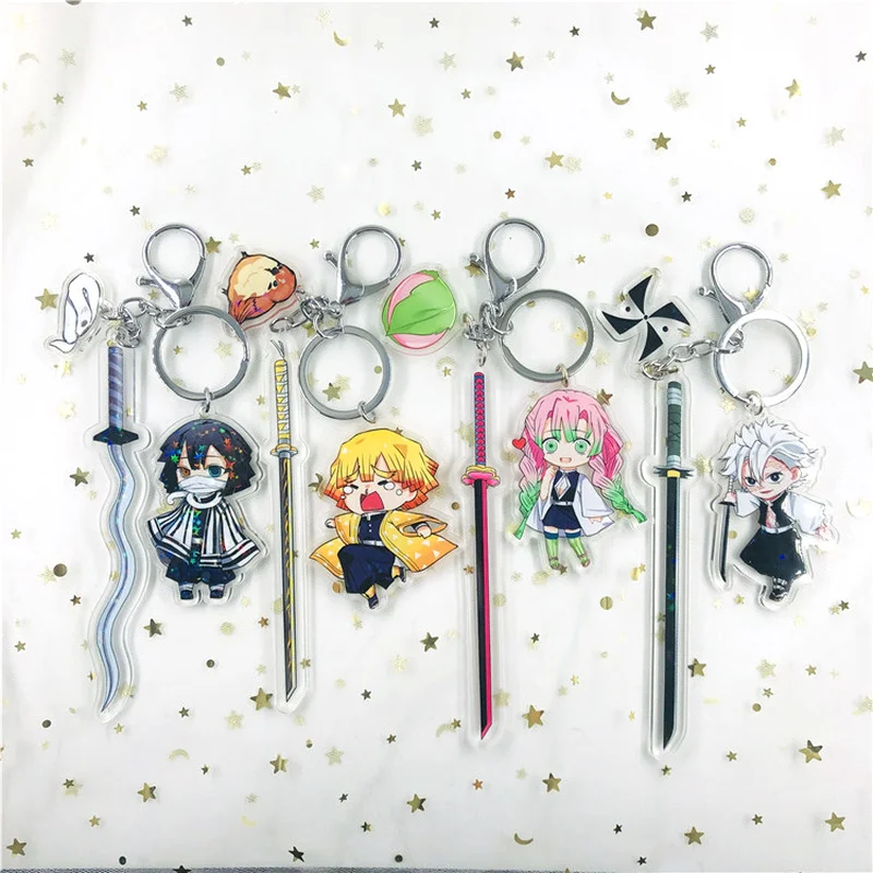 Anime Demon Slayer Sword Keychains Kimetsu No Yaiba Man Car Accessories Keychain Acrylic Bag Pendant for Friends Gifts Jewelry
Anime Demon Slayer Sword Keychains Kimetsu No Yaiba Man Car Accessories Keychain Acrylic Bag Pendant for Friends Gifts Jewelry
