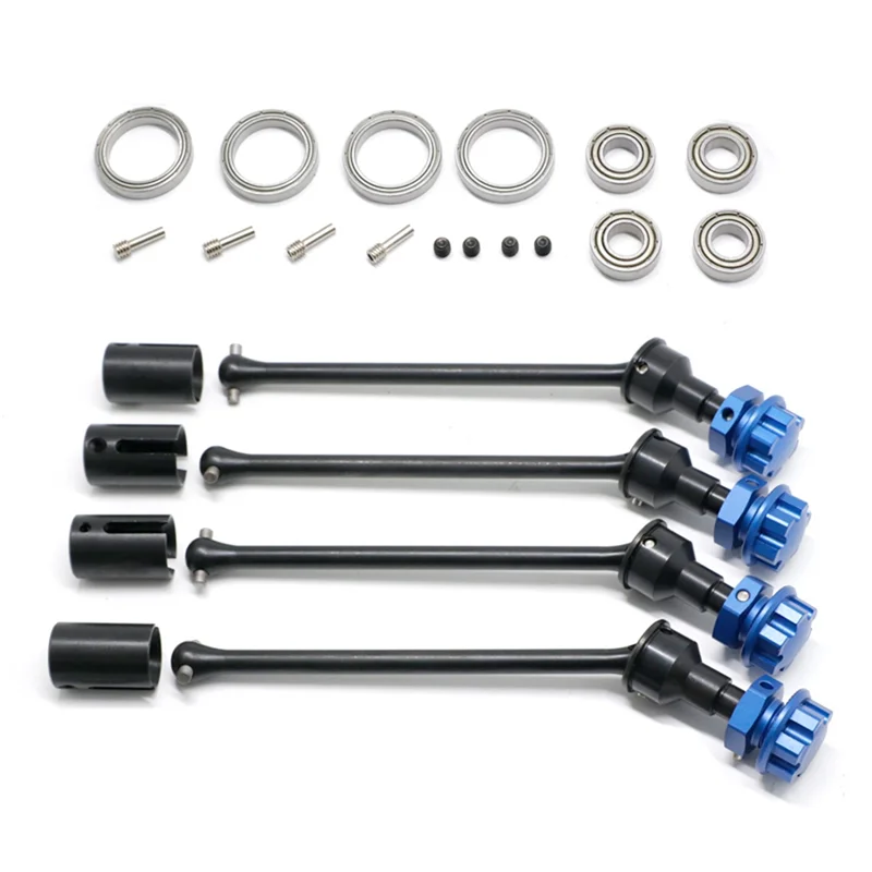 4Pcs 8996X Steel Extended Drive Shaft CVD with Splined Wheel Hex for 1/10 Traxxas MAXX WideMaxx RC Car Parts, Blue
4Pcs 8996X Steel Extended Drive Shaft CVD with Splined Wheel Hex for 1/10 Traxxas MAXX WideMaxx RC Car Parts, Blue
